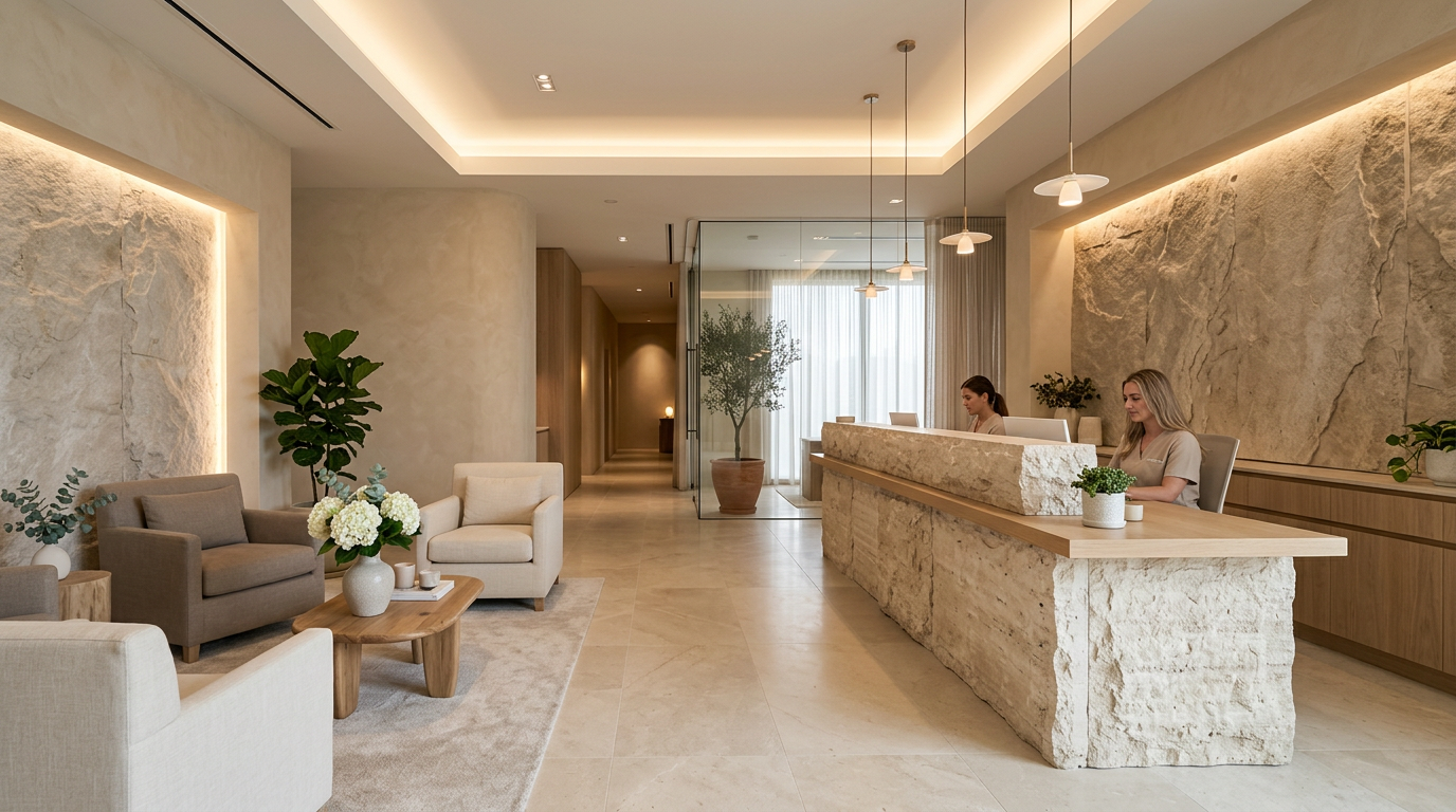 Calm Elegant Med Spa Interior